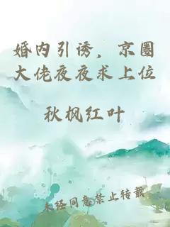 婚内引诱，京圈大佬夜夜求上位